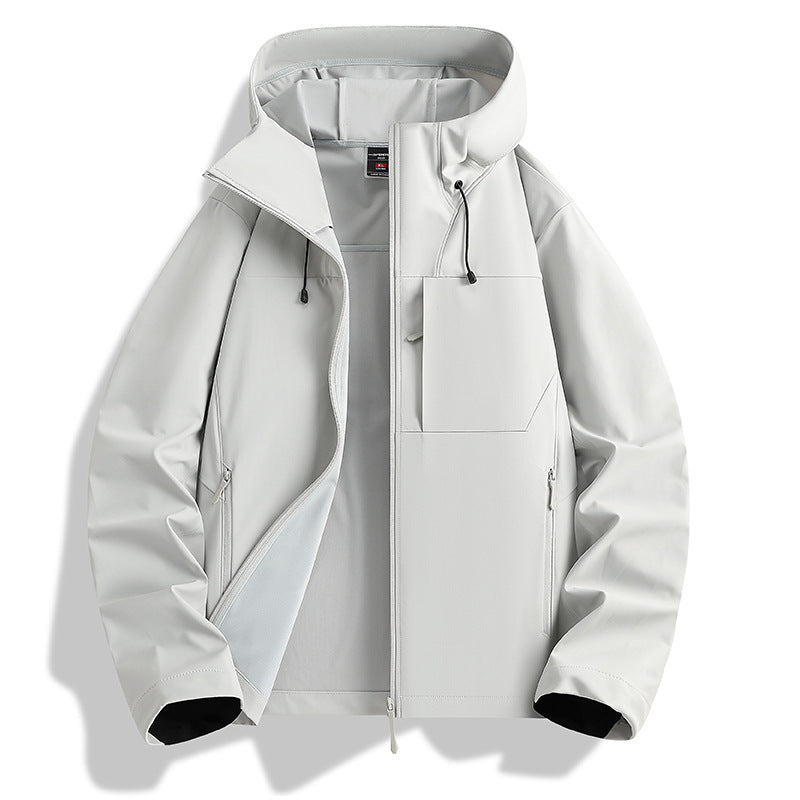 Herren Leichte und wasserdichte Outdoor-Jacke Drune