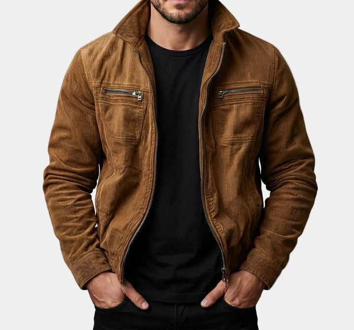 Herren Modische Übergangs-Utility-Jacke mit Reißverschluss