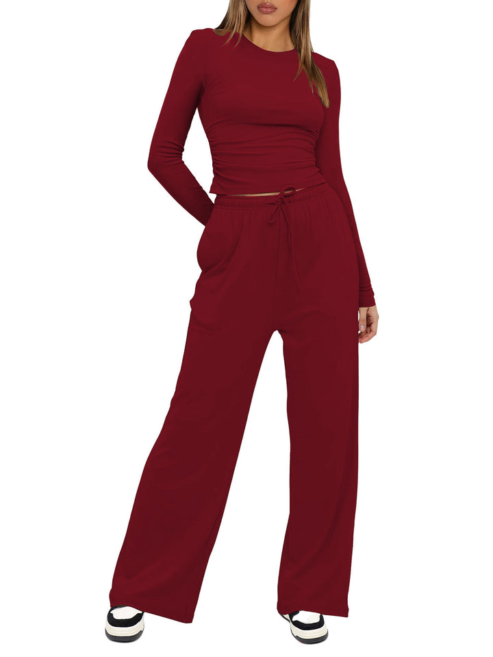 Damen entspanntes Lounge-Set mit langem Arm Drune