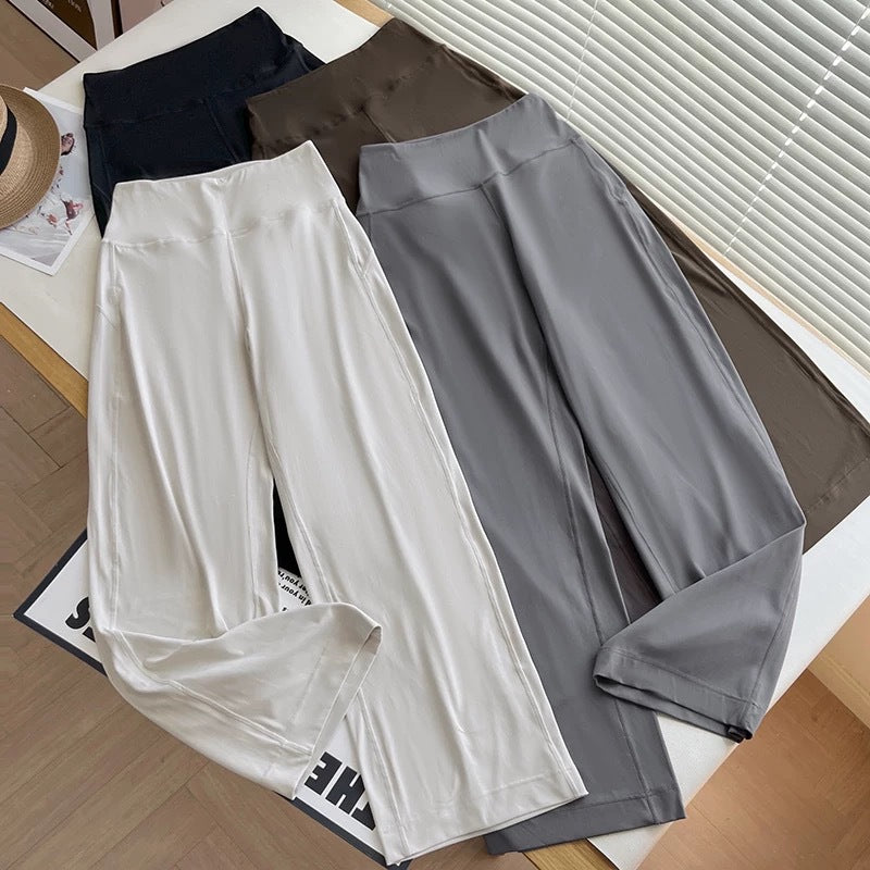 Damen weite Relax-Hose mit hohem Bund Drune