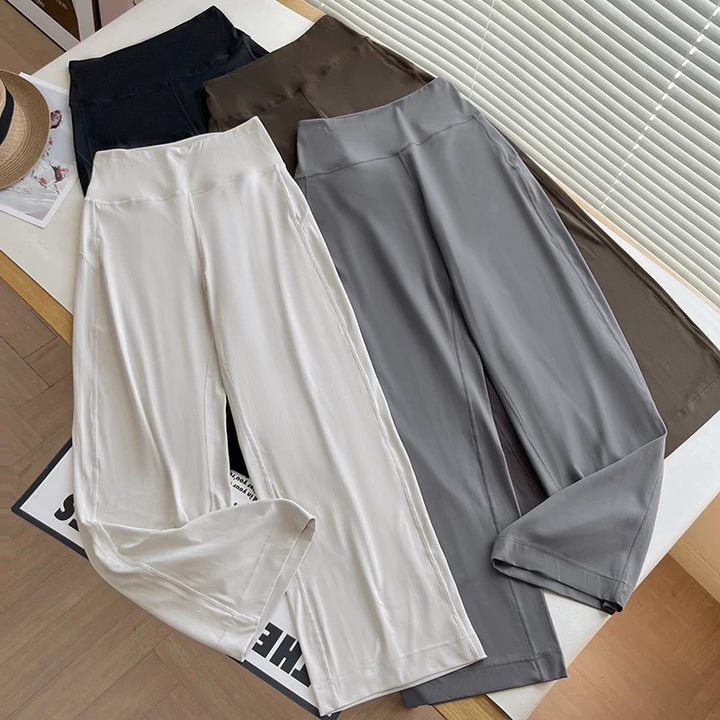 Damen weite Relax-Hose mit hohem Bund Drune