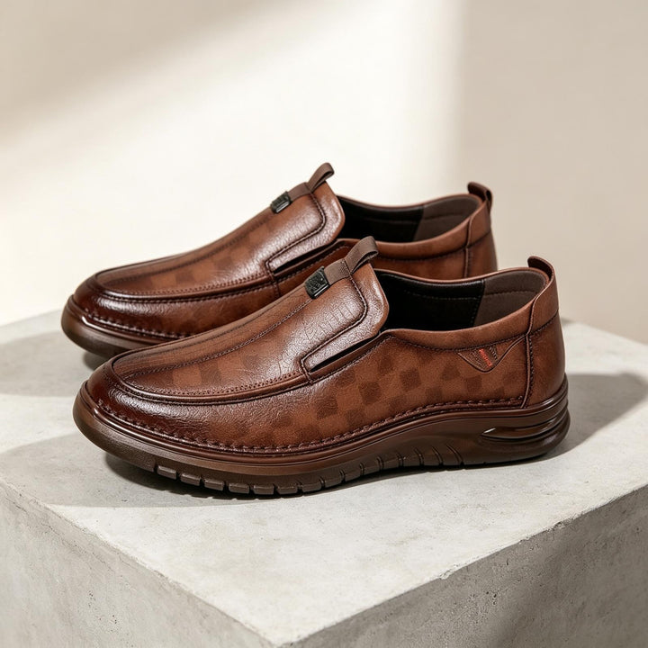 Herren Modische Leder Slipper Drune