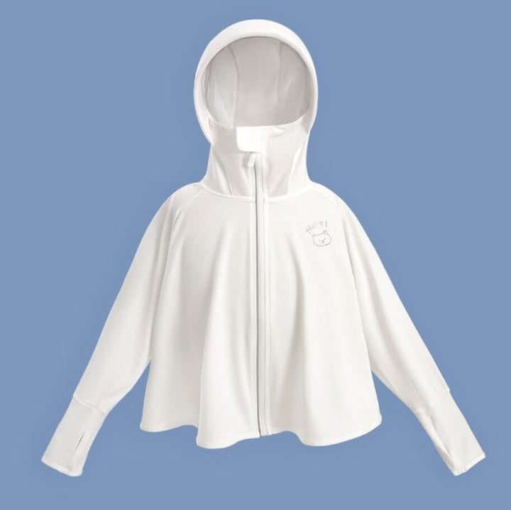Damen atmungsaktive Sonnenschutzjacke mit Reißverschluss Drune