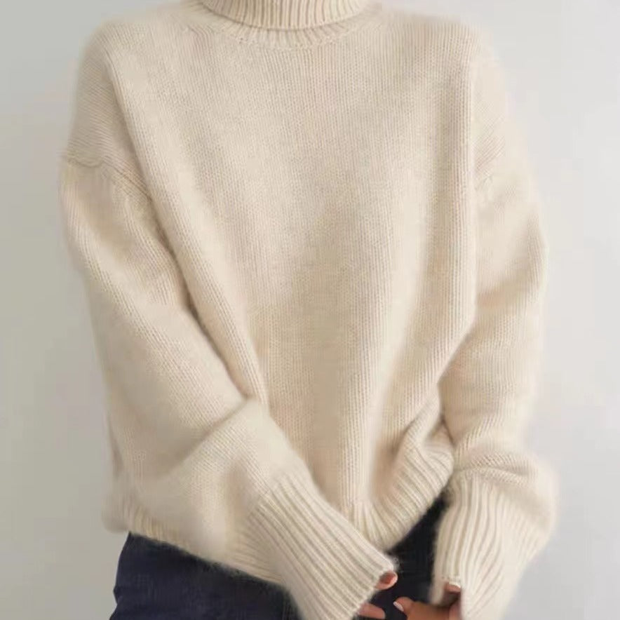 Damen Casual Rollkragenpullover Drune