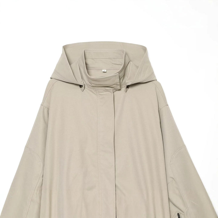 Damen Leichte Kapuzenjacke mit Tunnelzug-Taille und verdeckter Reißverschlussleiste Drune