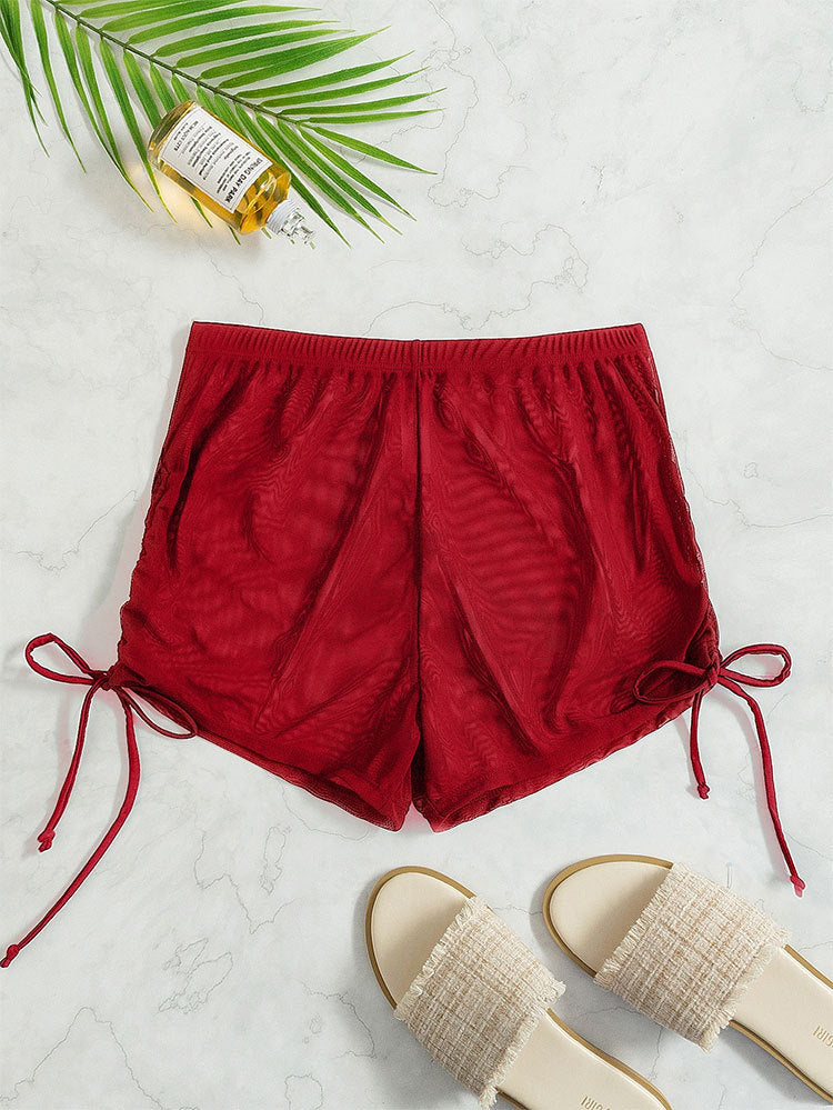 Damen Badeshorts mit seitlichen Raffungen Drune