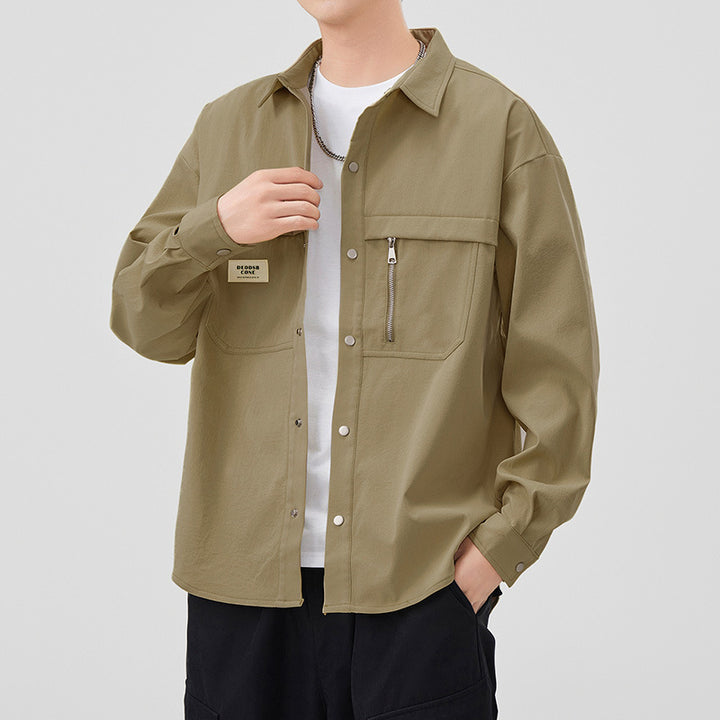 Herren Modische Utility-Jacke mit praktischen Taschen Drune