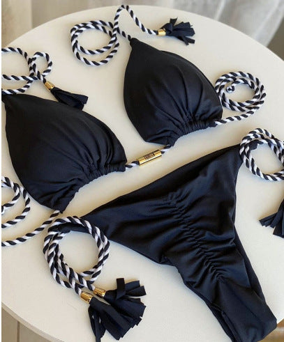 Damen Bikini-Set mit verstellbaren Riemen und raffiniertem Design Drune
