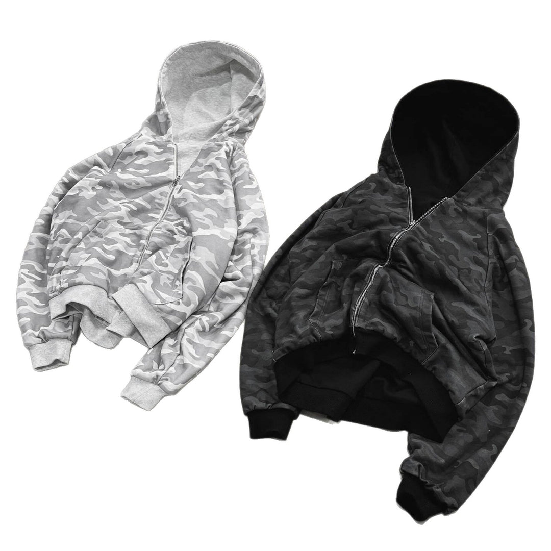 Damen Kapuzenjacke im modernen Camouflage-Design Drune