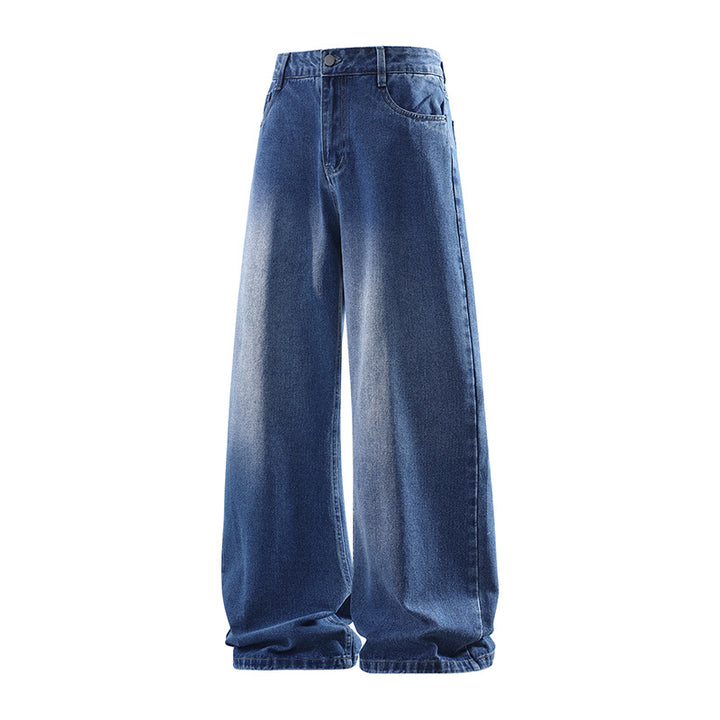 Damen Weite hochtaillierte Baggy-Jeans im Vintage-Look mit extra weitem Bein Drune