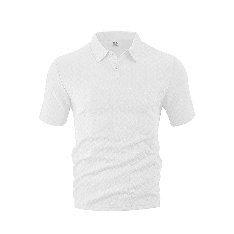 Herren nan strukturiertes Polo-Set aus atmungsaktiver Baumwollmischung Drune