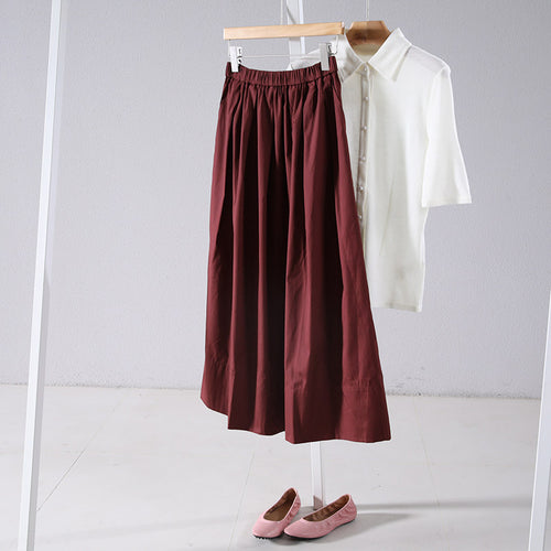 Damen Eleganter Maxirock mit weit geschnittenem Design Drune
