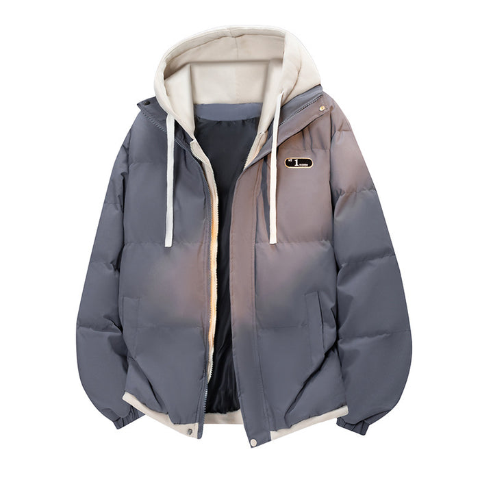 Damen Kurze Stepp-Kapuzenjacke mit leichter Thermoisolierung, wasserabweisender Hülle & elastischem Saum Drune