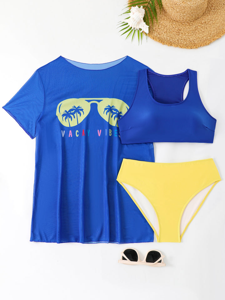 Damen Freizeit-Bikini-Set mit Netzoberteil Drune