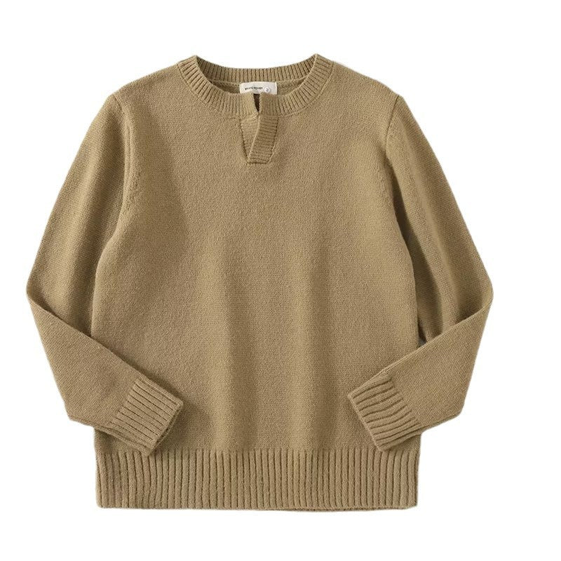 Damen Grobstrickpullover mit Stehkragen Drune