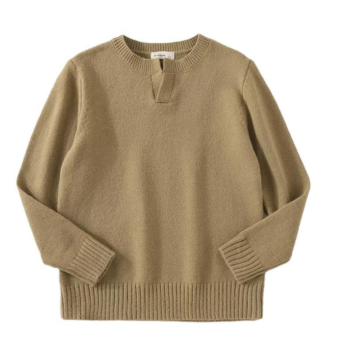 Damen Grobstrickpullover mit Stehkragen Drune