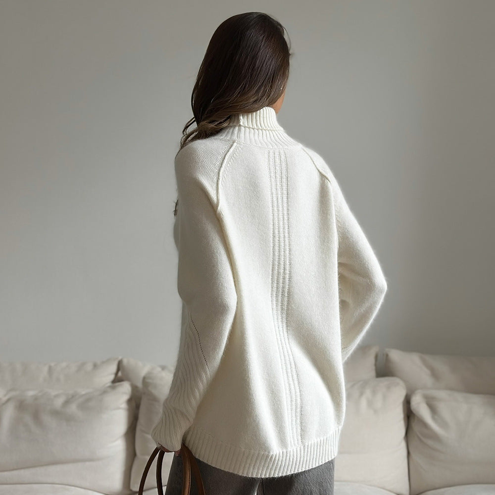 Damen Weicher Fleece-Pullover mit modernem Schnitt und kuscheliger Innenseite Drune