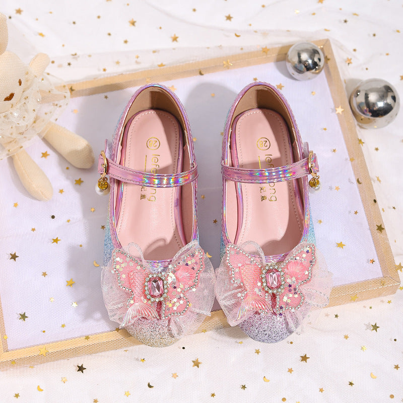 Damen Glitzernde Ballerinas mit Blumenmotiv Drune