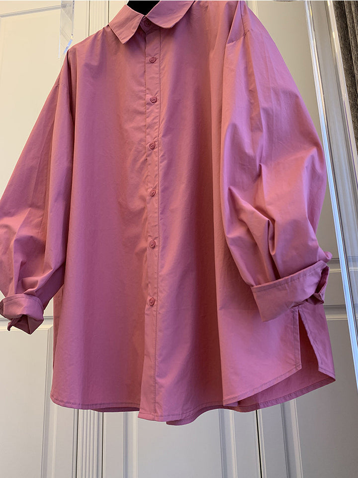 Damen Bequeme und stilvolle Oversized-Bluse Drune