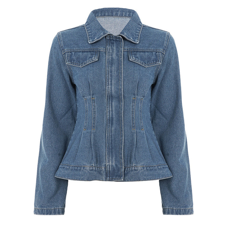 Damen Taillierte Jeansjacke mit konturierenden Abnähern Drune