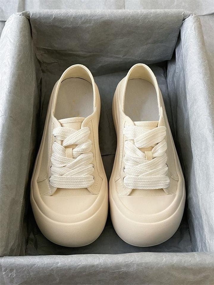 Damen Bequeme Sneaker aus hochwertigem Material mit elastischen Schnürsenkeln Drune