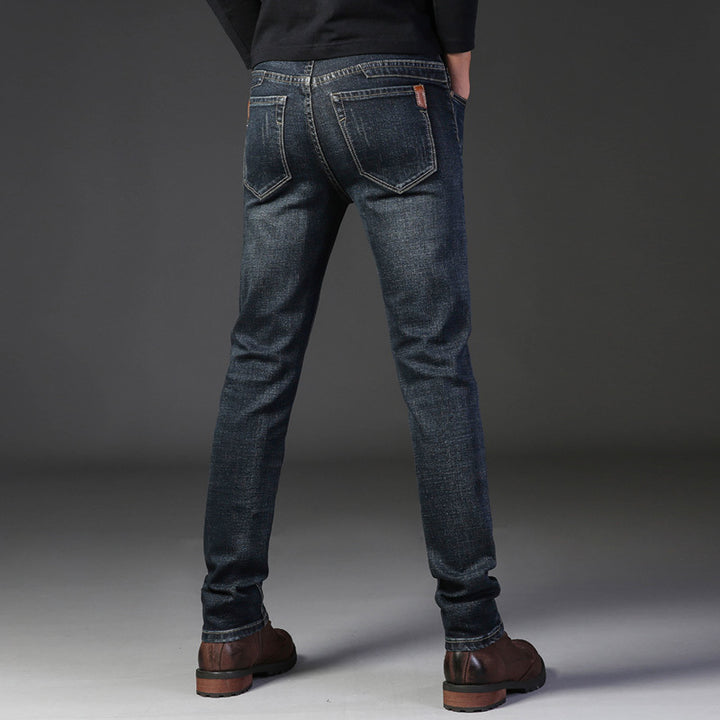 Herren schmal geschnittene Jeans mit angenehmem Stretch-Anteil und modernen Details Drune