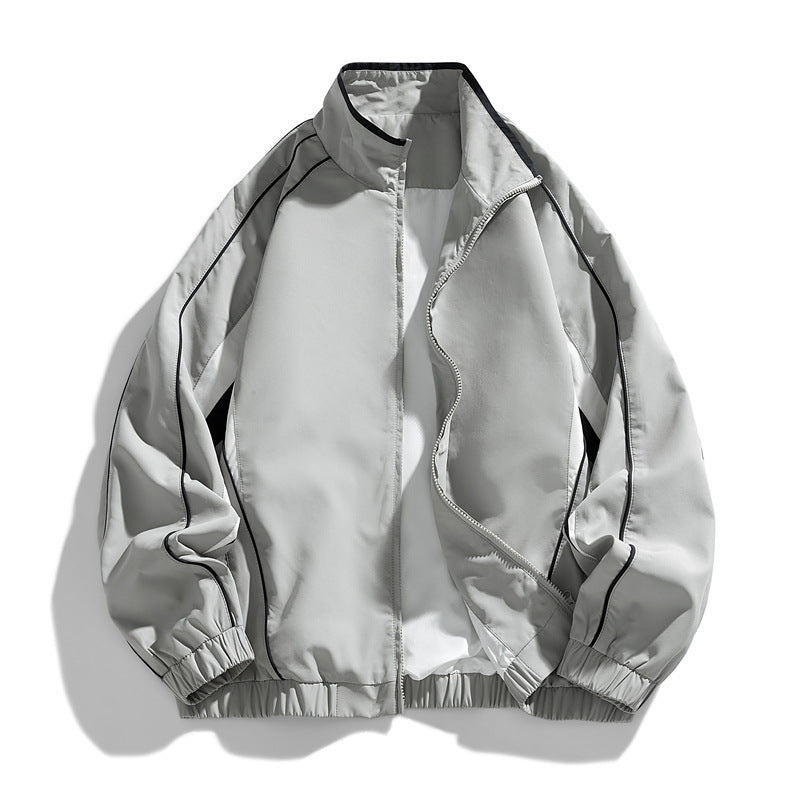 Herren Leichte Sportjacke mit Stehkragen Drune
