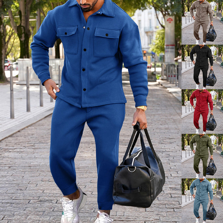 Herren Freizeitjacke mit aufgesetzten Taschen und bequemen Bund Drune