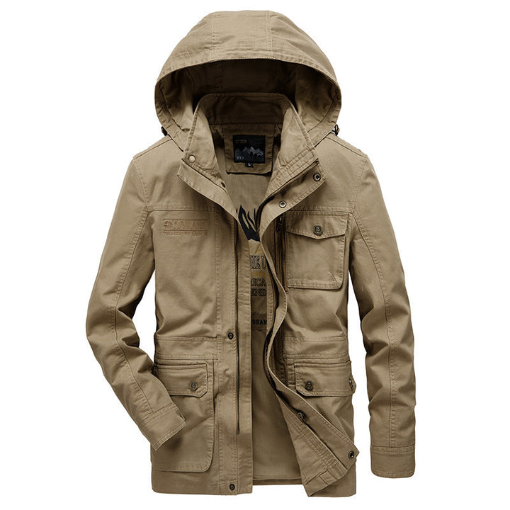 Herren Multifunktionale Übergangsjacke mit Kapuze Drune