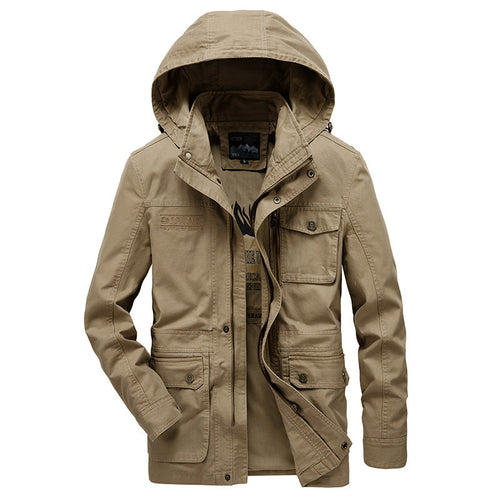 Herren Multifunktionale Übergangsjacke mit Kapuze Drune