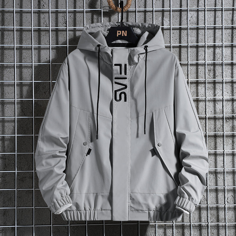 Herren Kapuzen-Fieldparka mit verdeckter Reißverschlussblende, Teddyfleece-Ärmelinnenfutter und Multifunktionstaschen Drune
