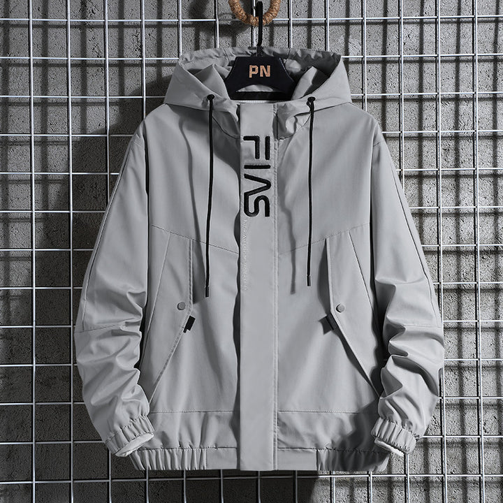 Herren Kapuzen-Fieldparka mit verdeckter Reißverschlussblende, Teddyfleece-Ärmelinnenfutter und Multifunktionstaschen Drune