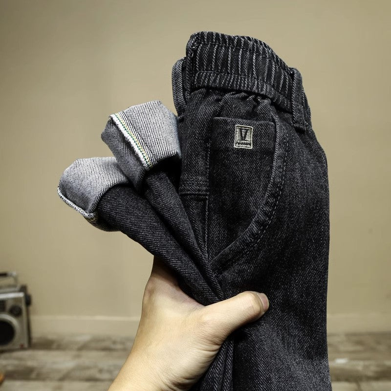 Herren Lässige Denim Jogginghose Drune
