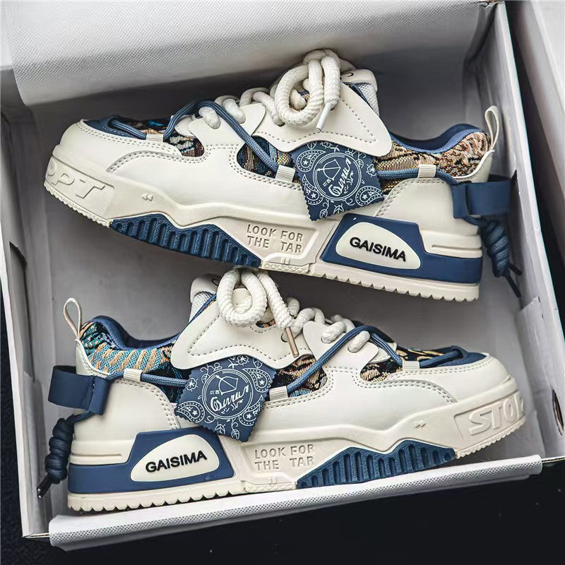 Damen modische Sneakers mit Kunstleder und auffälligen details Drune