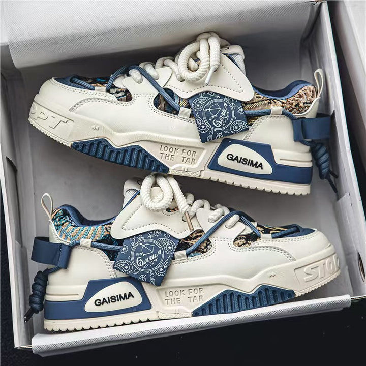 Damen modische Sneakers mit Kunstleder und auffälligen details Drune