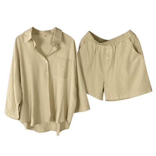 Damen Leichte Freizeit Zweiteiliges Loungewear Set Drune