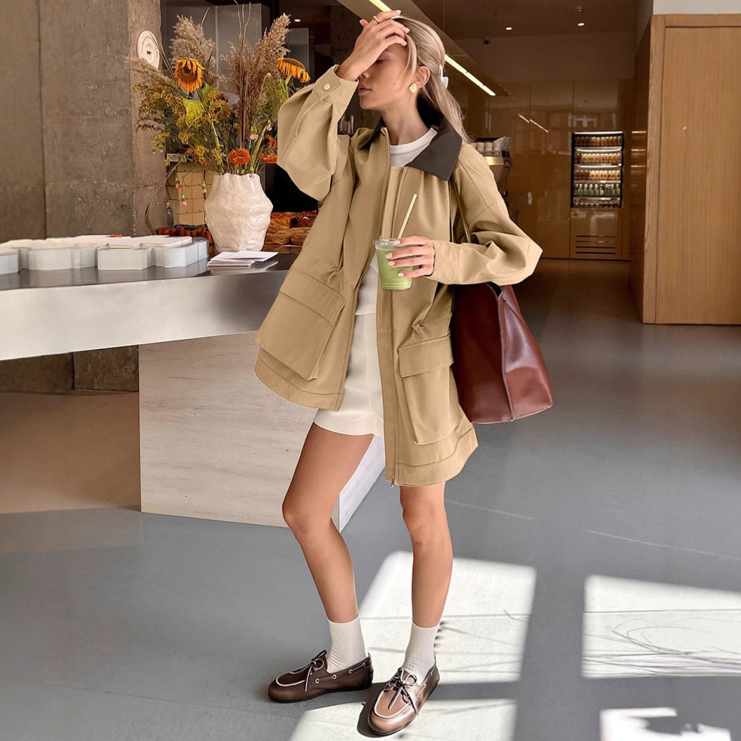 Damen Outdoor-Jacke mit praktischem Taschen-Design und sportlichem Look Drune
