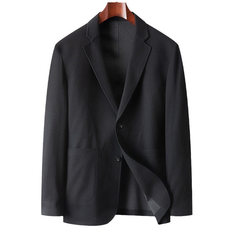 Herren Casual-Sakko mit ungefütterter Konstruktion, aufgesetzten Taschen und Soft-Shoulder Drune