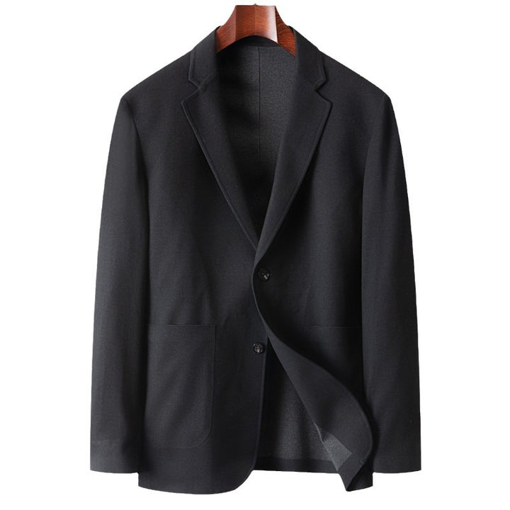 Herren Casual-Sakko mit ungefütterter Konstruktion, aufgesetzten Taschen und Soft-Shoulder Drune
