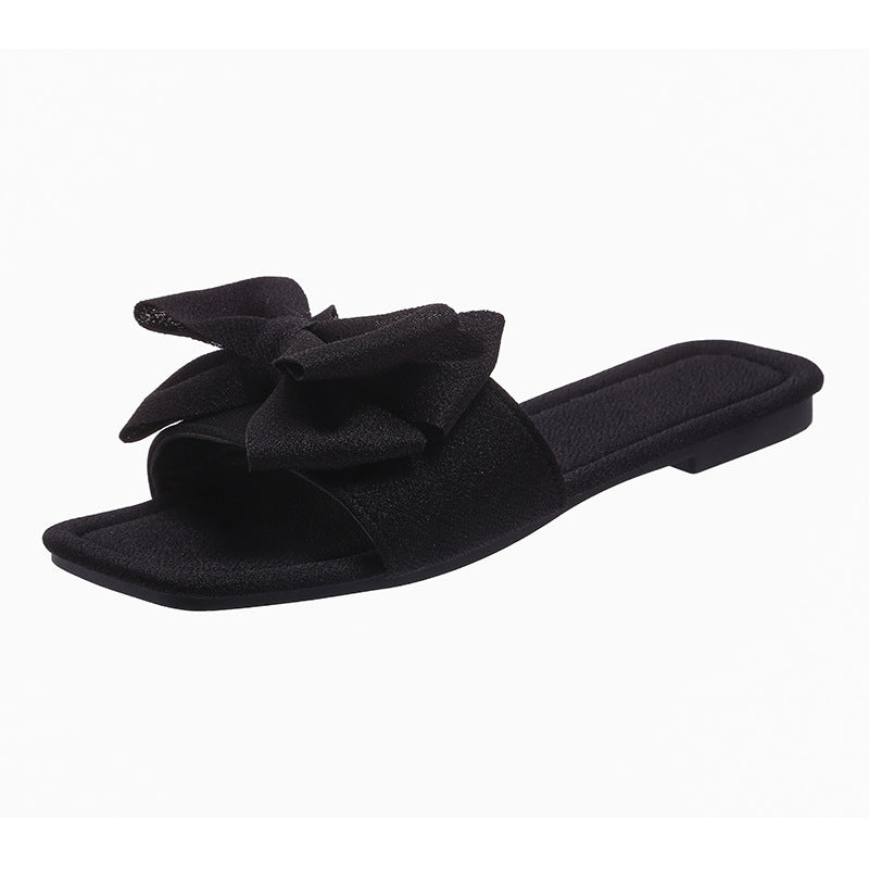 Damen Mules mit großer Schleifen-Applikation Drune