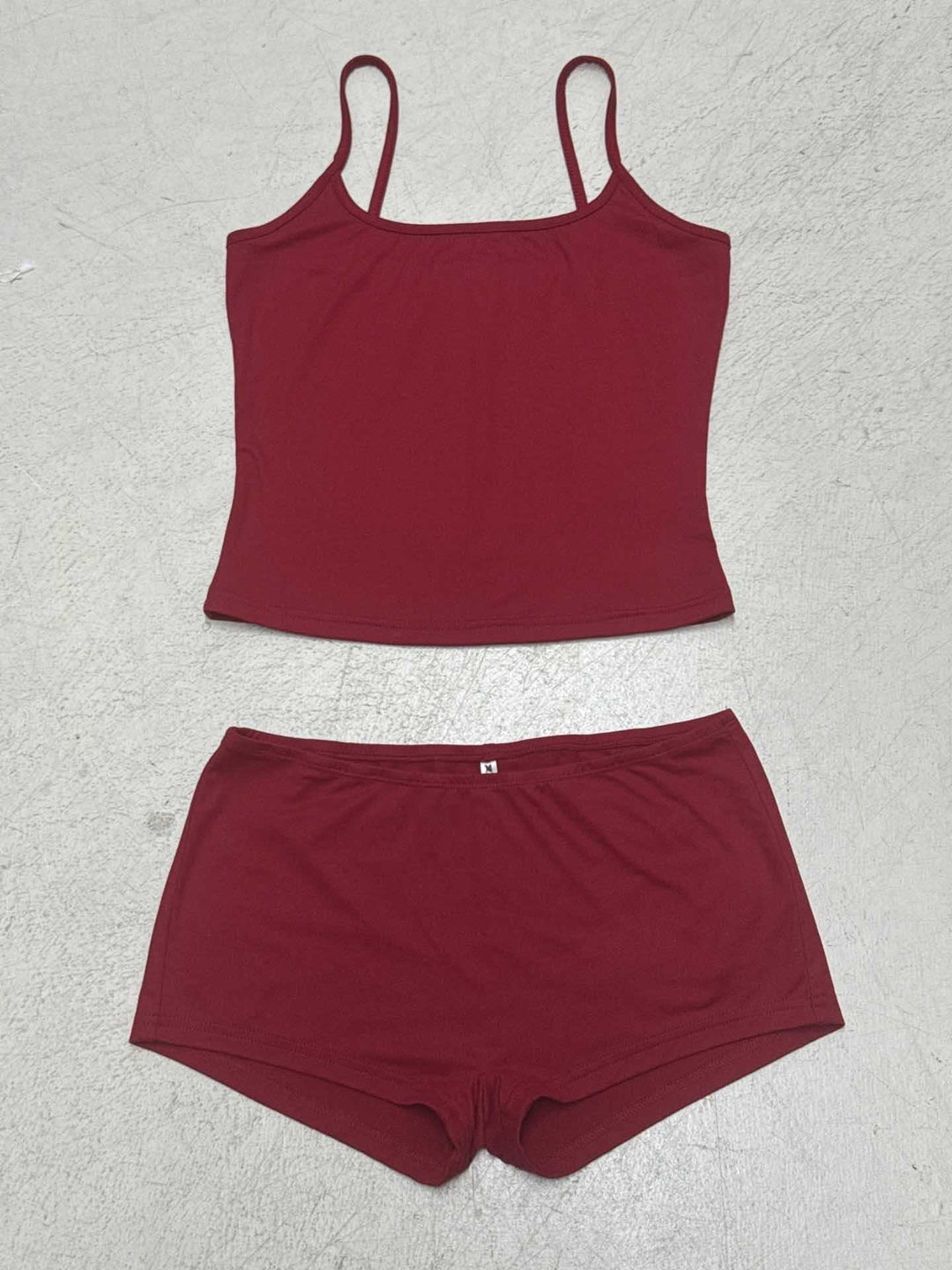 Damen Unterwäsche-Set mit Spaghettiträgern und bequemen Shorts Drune
