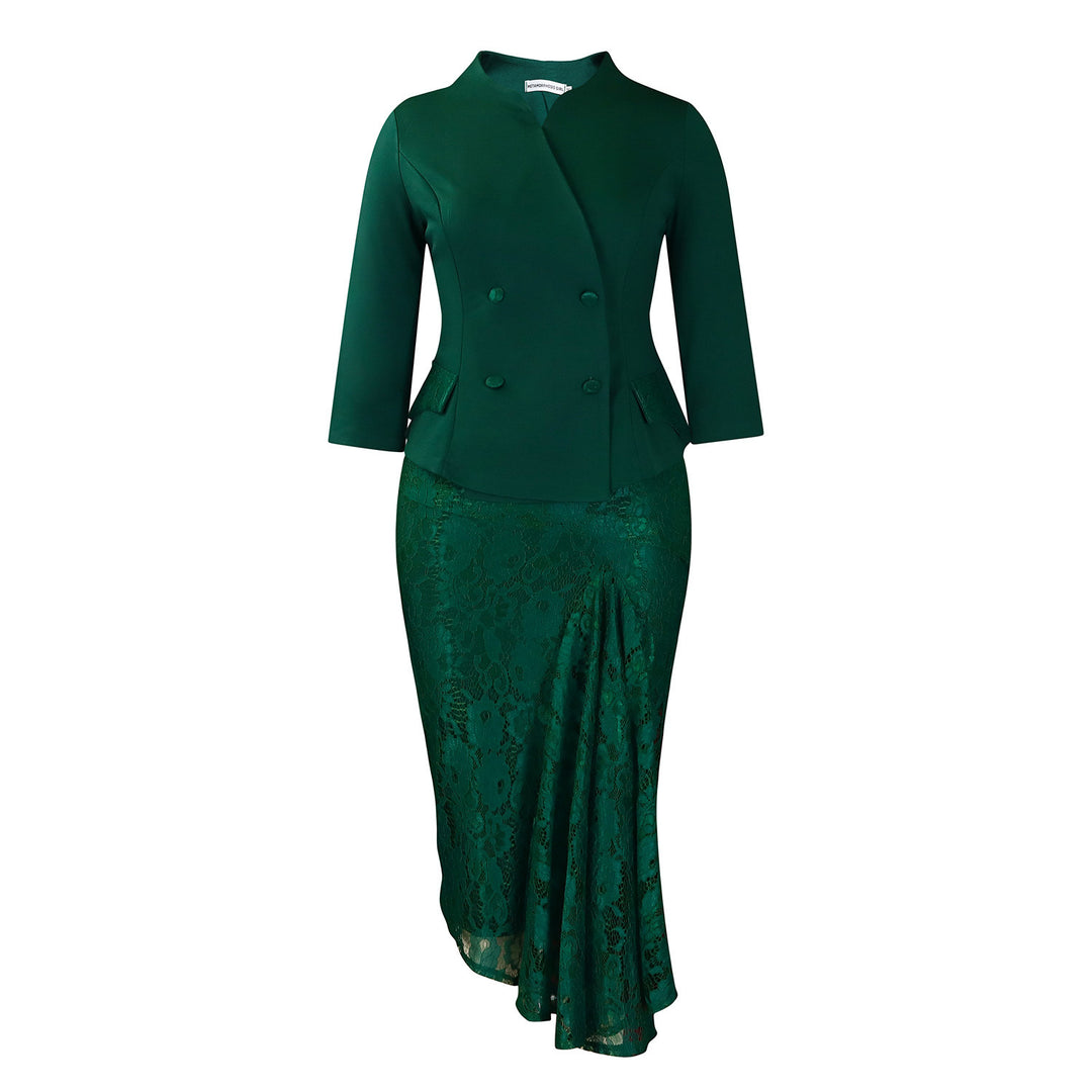 Damen elegantes Blazer-Kleidungsset Drune