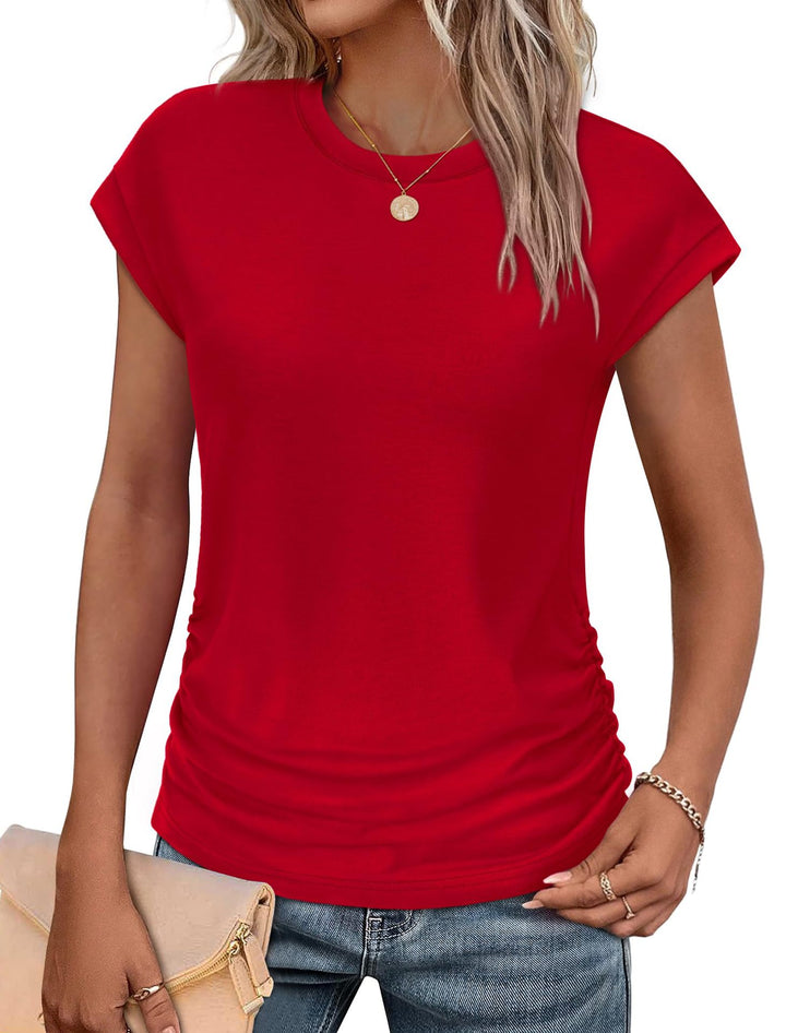 Damen Stylisches Oberteil mit lässigen Rüschendetails Drune