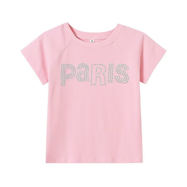 Damen T-Shirt mit Glitzerdruck Drune