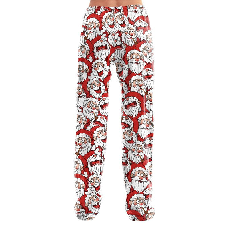 Damen Gemusterte Weihnachts-Jogginghose Drune