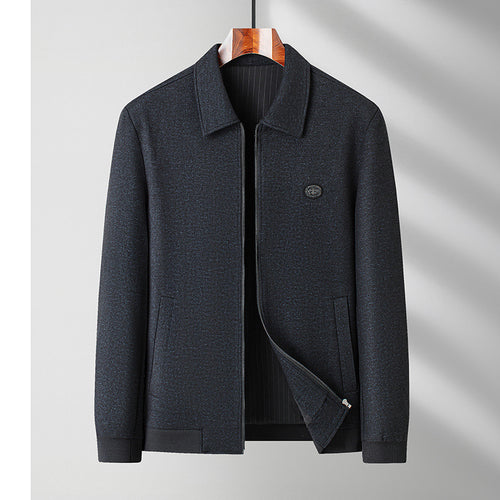 Herren moderne Übergangsjacke mit strukturiertem Material und praktischen Taschen Drune
