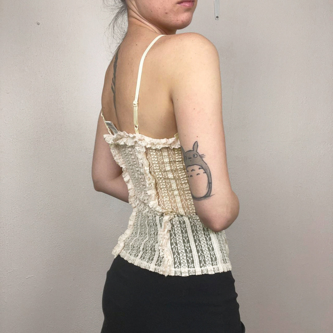 Damen Rüschen-Top mit verstellbaren Trägern und verführerischem Design Drune