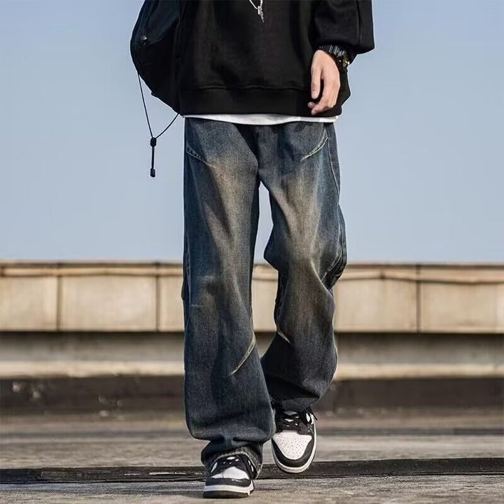 Herren Weitgeschnittene Jeans Drune
