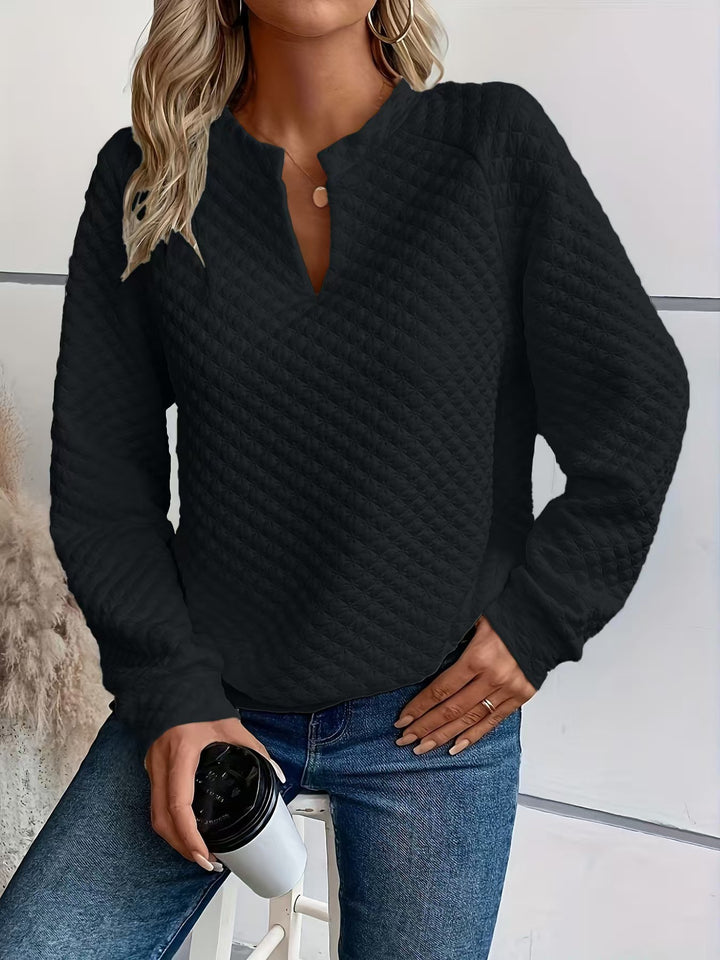Damen Modischer Stehkragen Pullover Drune