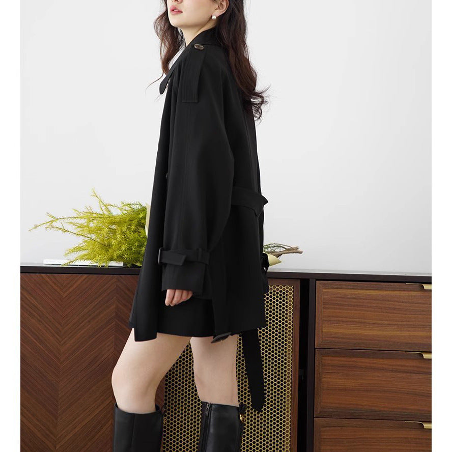 Damen Eleganter Oversized-Trenchcoat Drune
